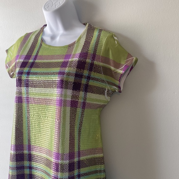 ⚡️Last days! Speechless Green Plaid Top with Embelishments L - Picture 3 of 9